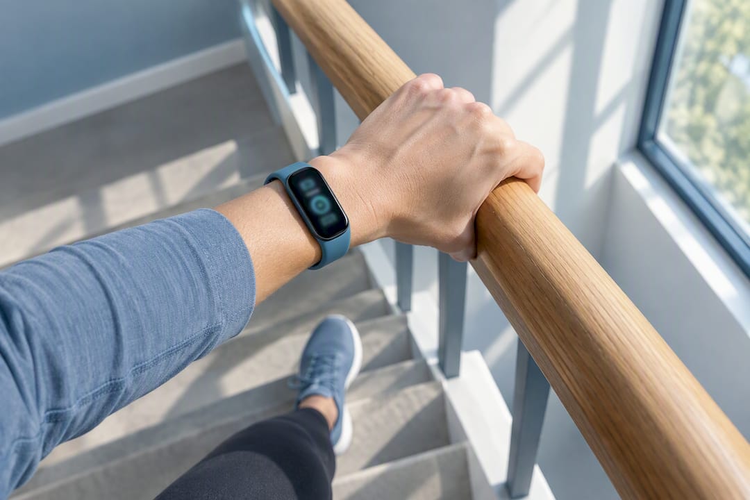 Wearable tracking activity during stair climbing