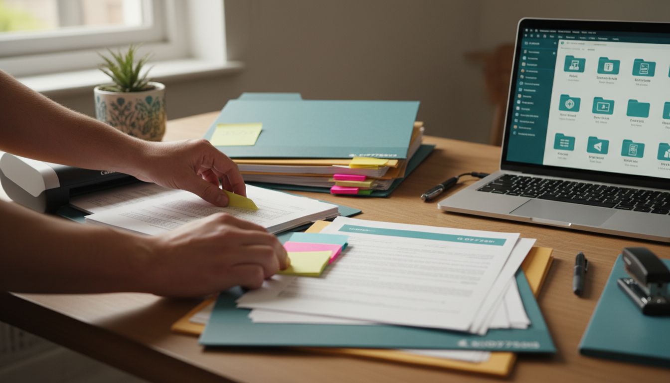 organización documentos hipoteca