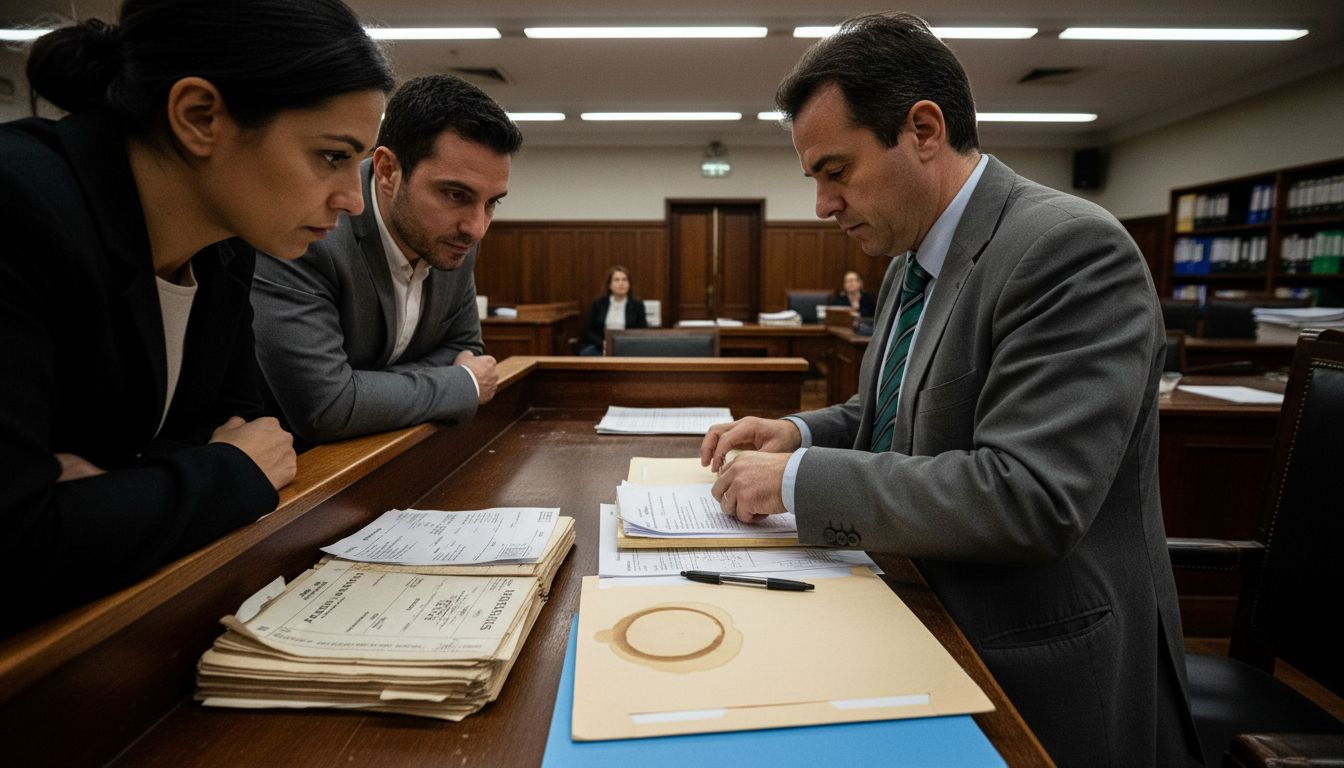 Subasta de propiedades en el juzgado con participación presencial de los compradores