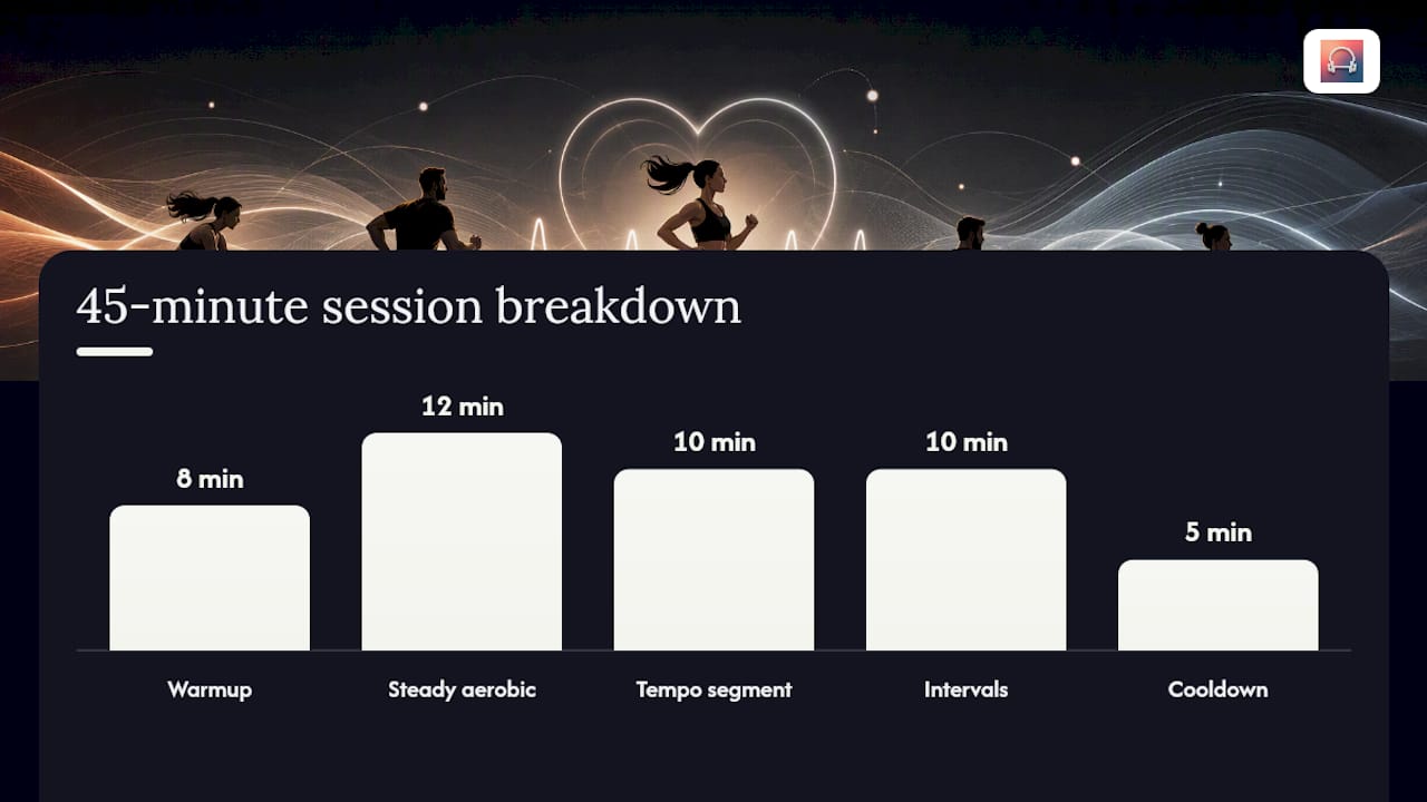 How Do You Build a 45-Minute Adaptive Session? — overview diagram