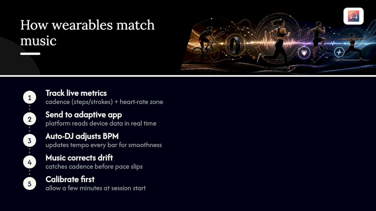 Can Wearables Automatically Match Music to Your Effort? — overview diagram