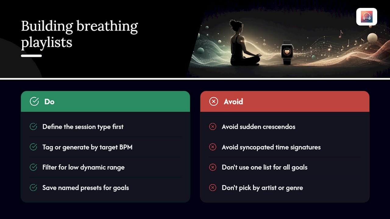 How Do You Build a Playlist for Breathing Exercises on Apple Watch? — overview diagram