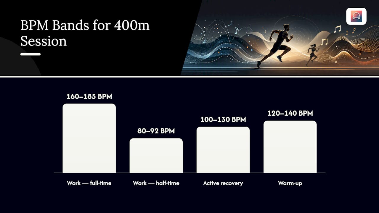 What BPM Should You Use for 400m Work vs. Recovery? — overview diagram