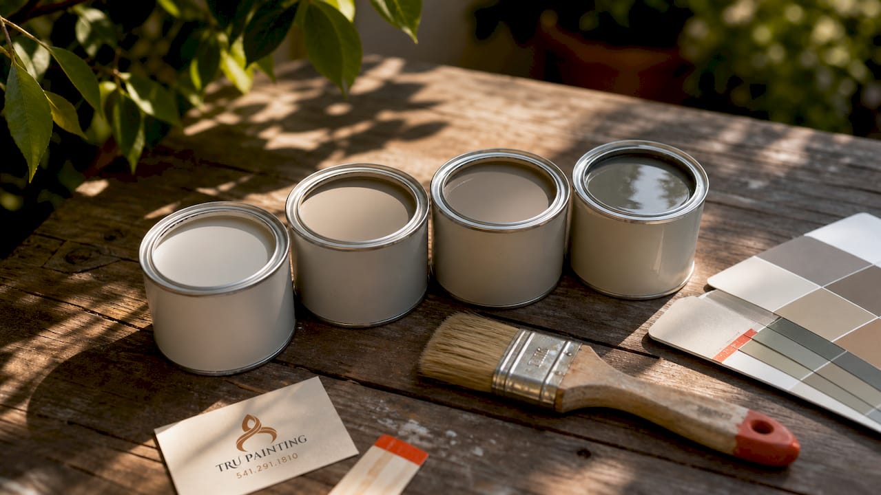 Comparison of four paint sheen types outdoors