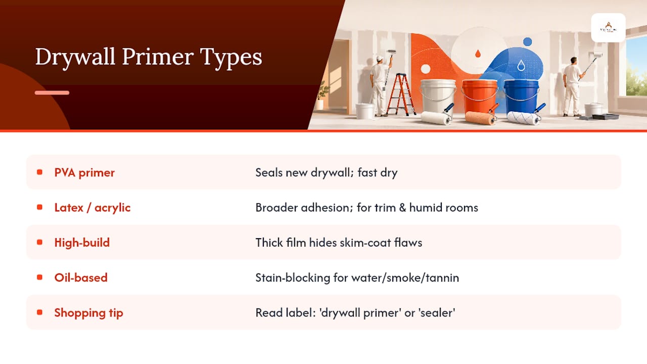 What Are the Different Types of Drywall Primer? — overview diagram