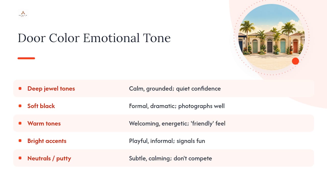 What Your Front Door Color Says Before Anyone Rings the Bell — overview diagram
