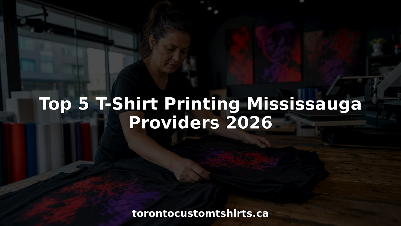 Top 5 T-Shirt Printing Mississauga Providers 2026