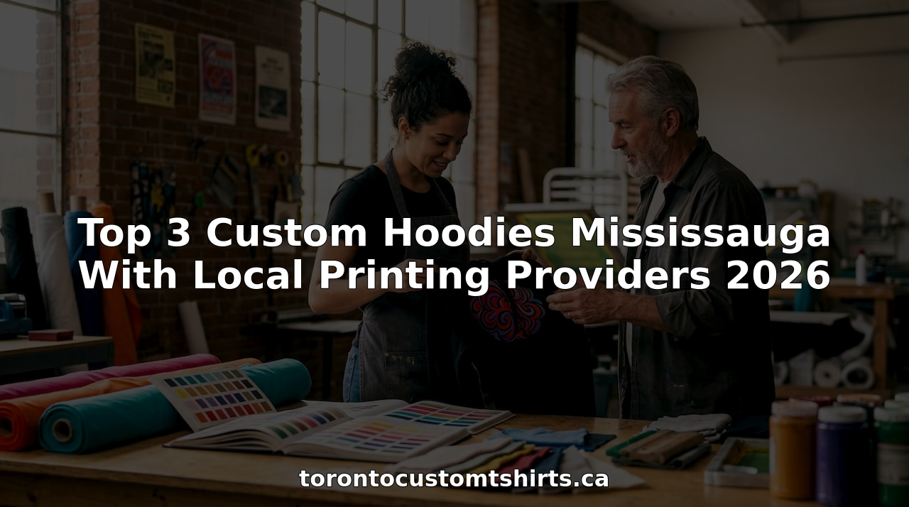 Top 3 Custom Hoodies Mississauga With Local Printing Providers 2026