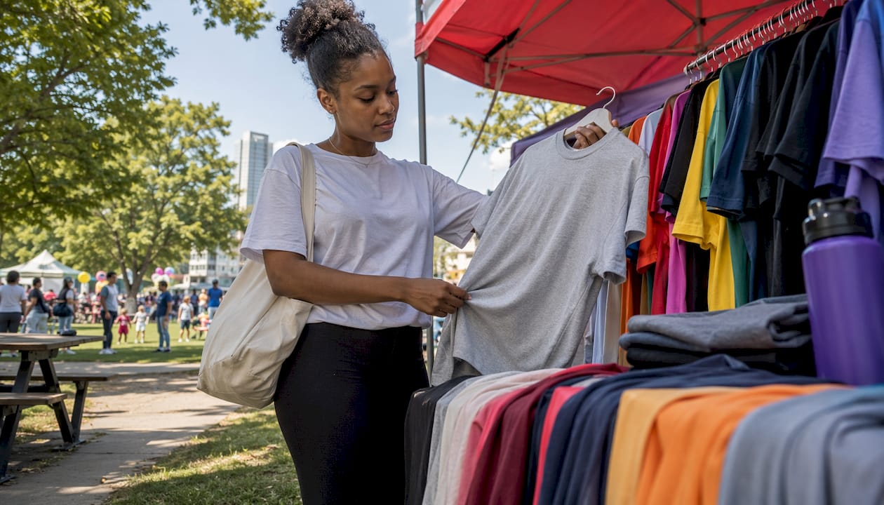 Pre-Designed T-Shirts in Mississauga: Colors and Sizes