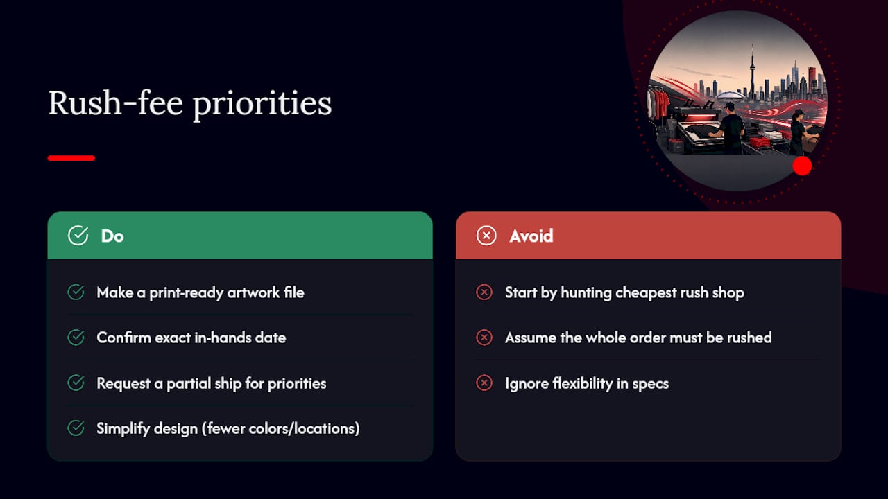 Our Take: Stop Treating Rush Fees Like a Trap — overview diagram