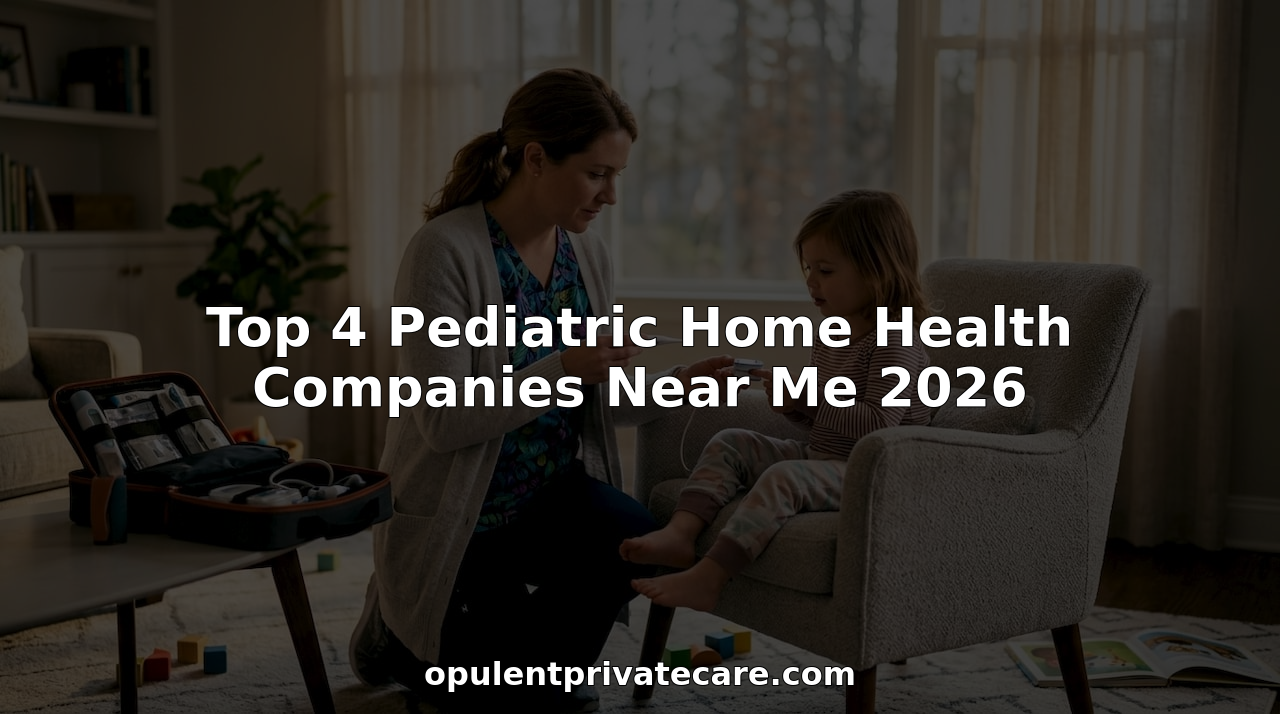 Pediatric nurse providing home care to child