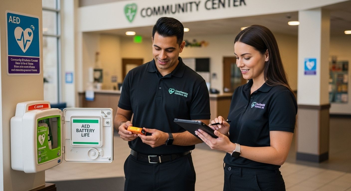 AED battery inspection