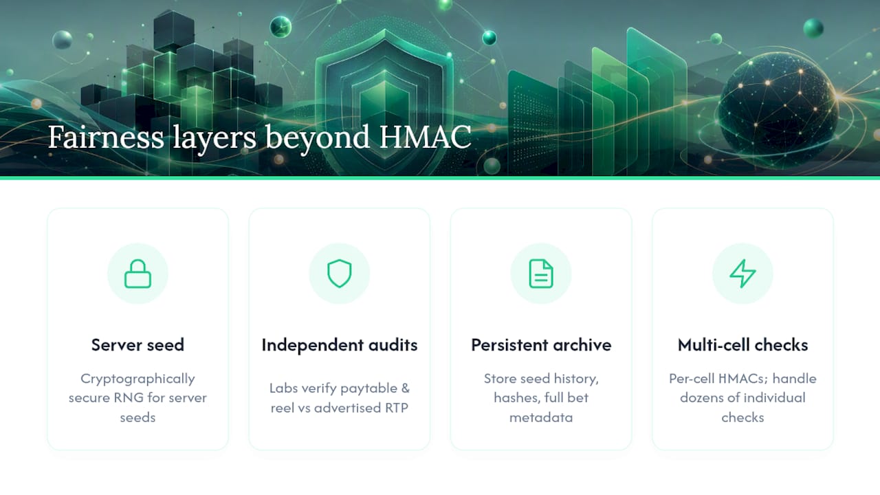 Fairness Safeguards That Go Beyond HMAC-SHA256 — overview diagram