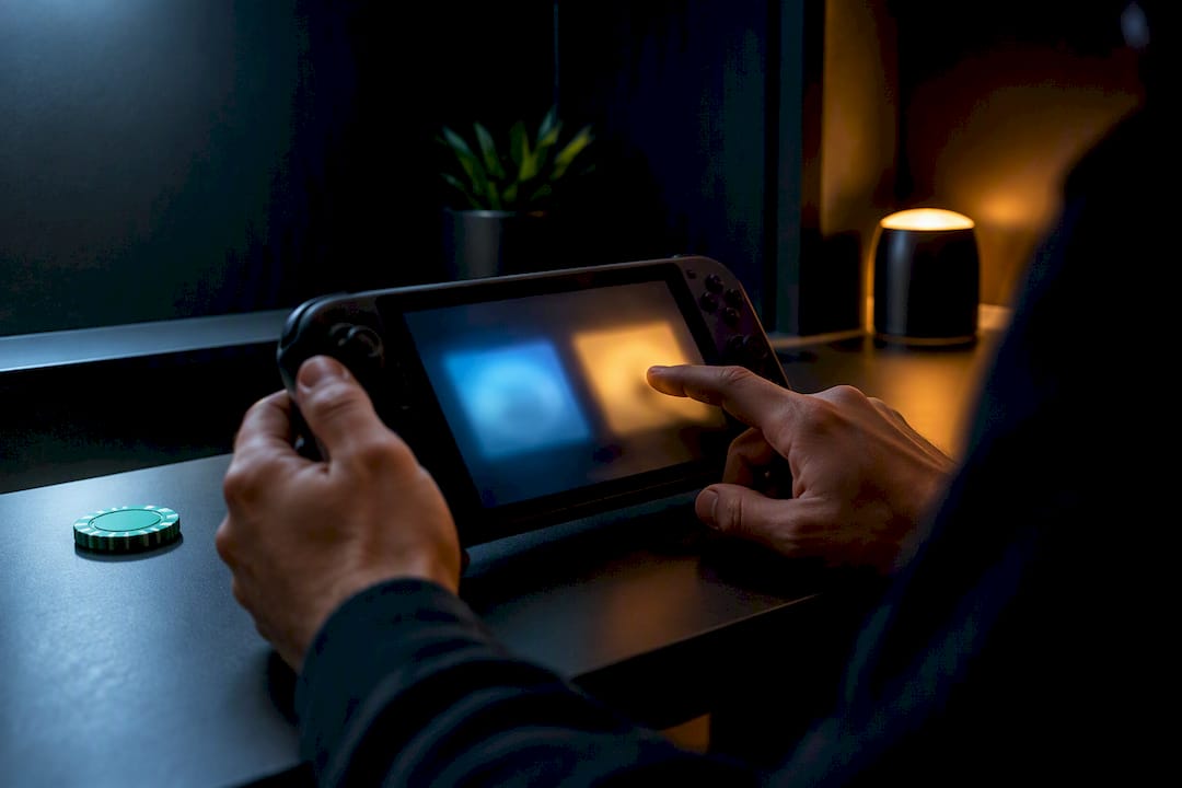 Hand switching between demo and real-money modes