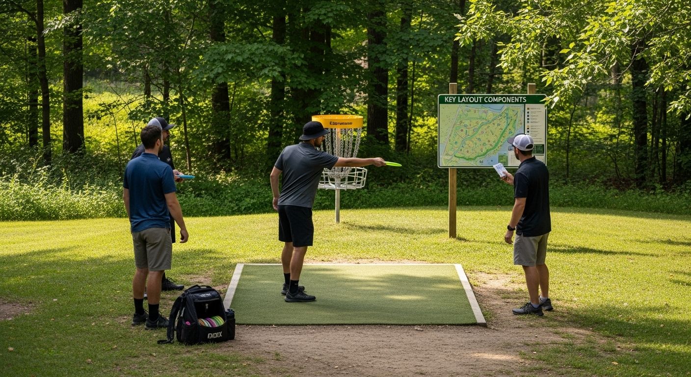 disc golf layout design