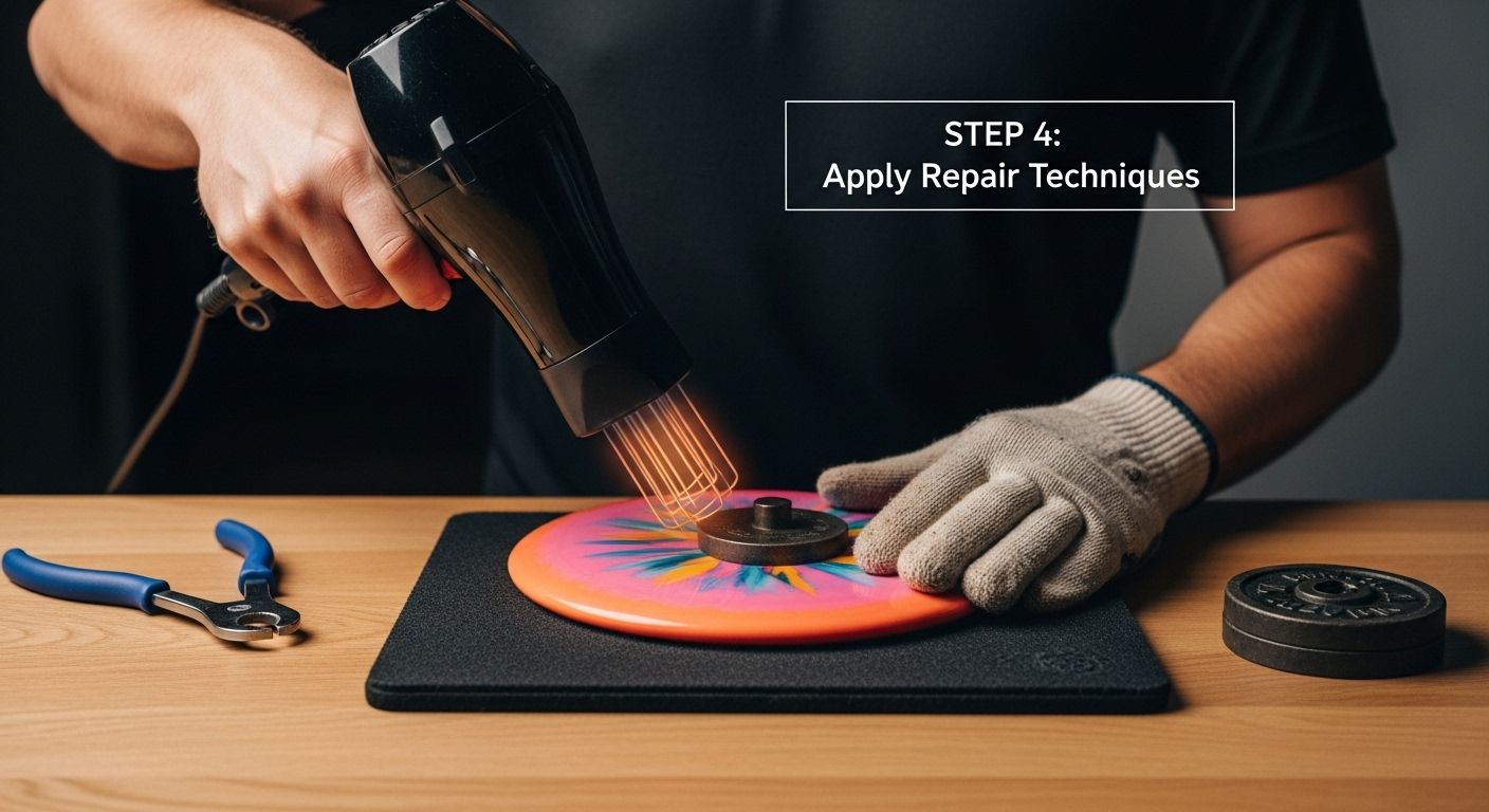 disc golf warp repair