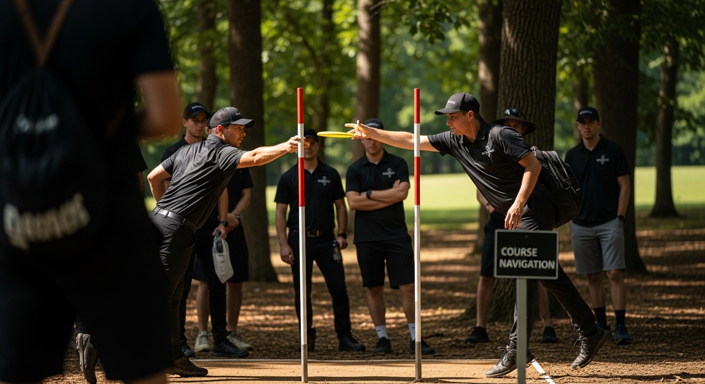 disc golf course navigation