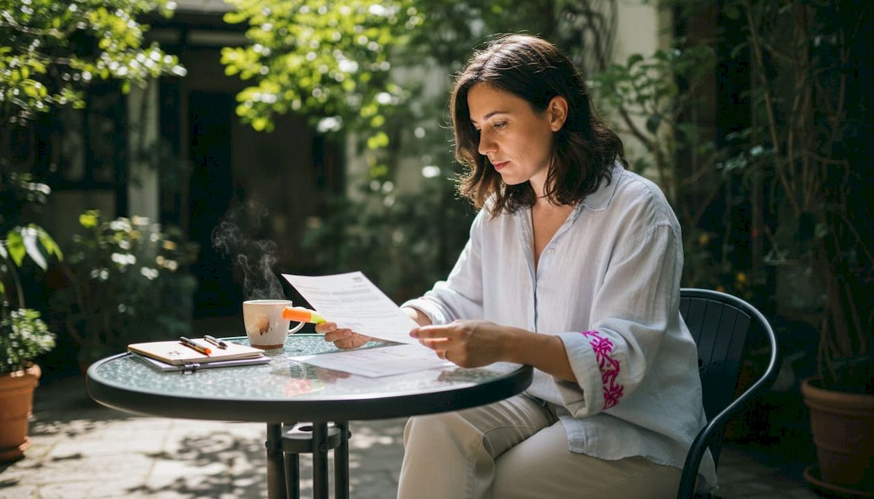 Editor marking grammar errors on printed webpage content
