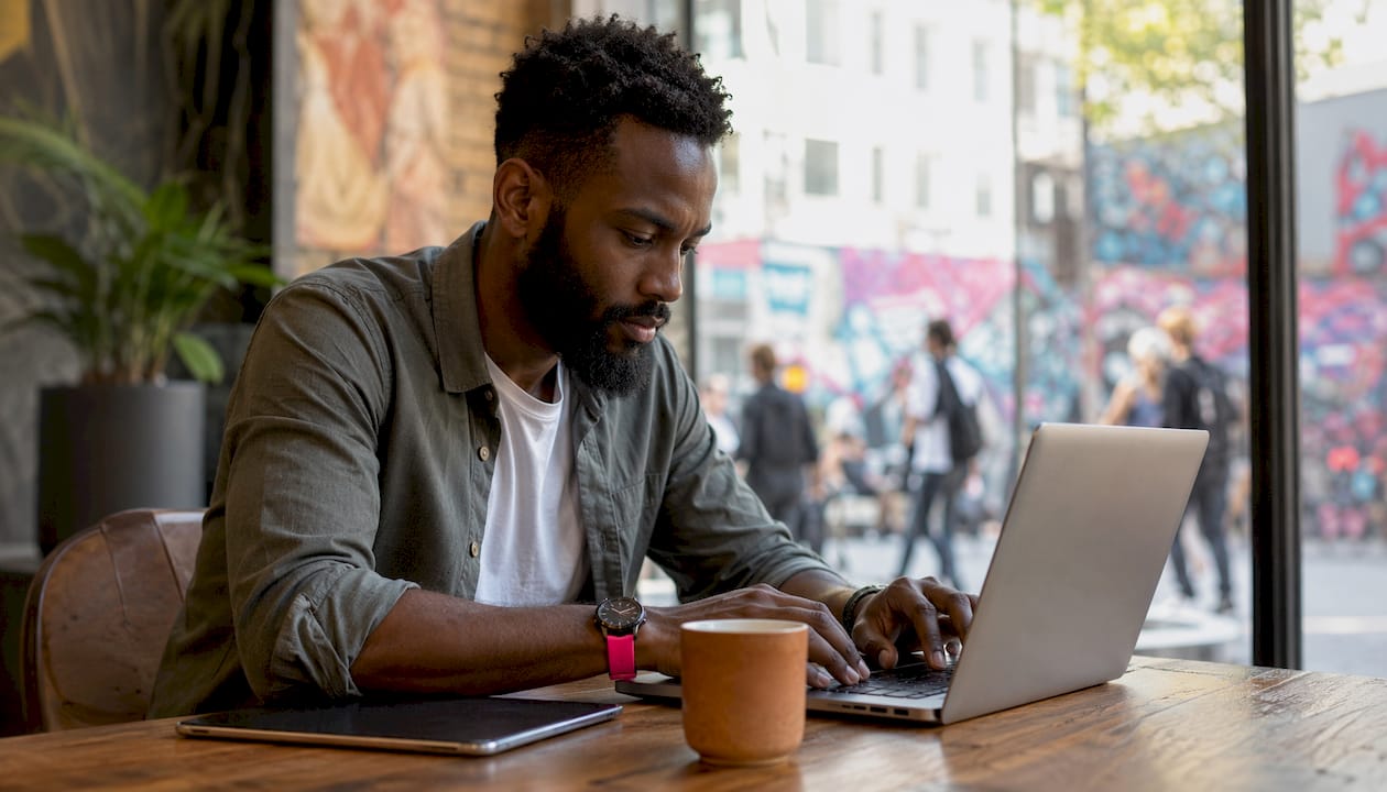 Hands typing on laptop handling crawl budget