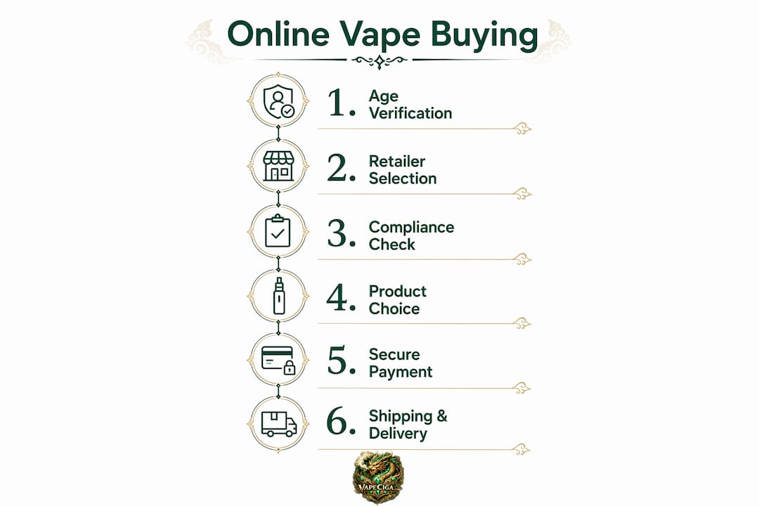 Steps involved in buying vape products online as an adult