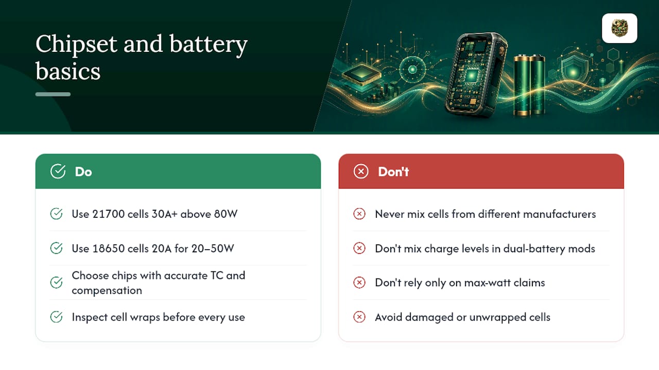 Why chipset and battery choices matter more than max-watt claims — overview diagram