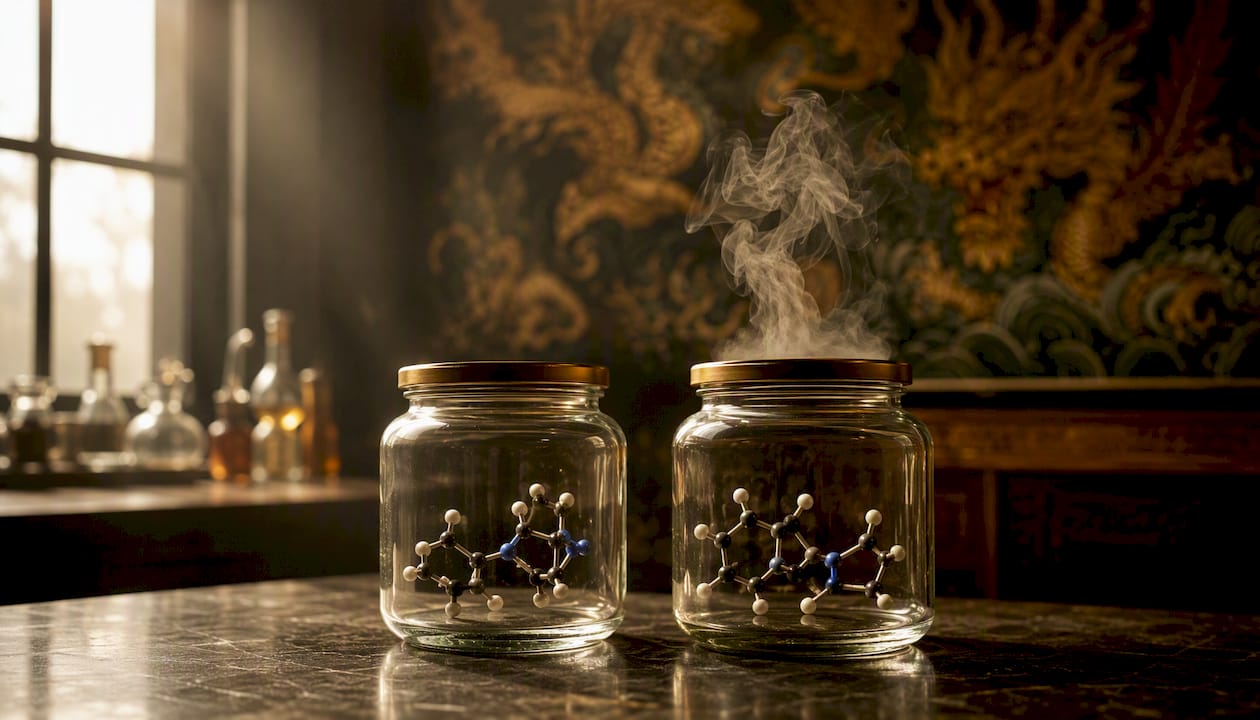 Chemical models comparing freebase and salt nicotine