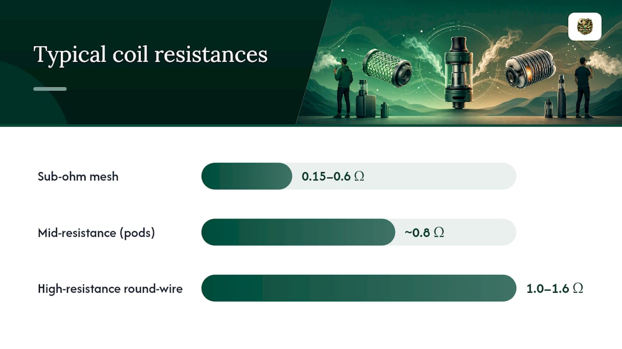 How Do Resistance and Wattage Change With Coil Type? — overview diagram