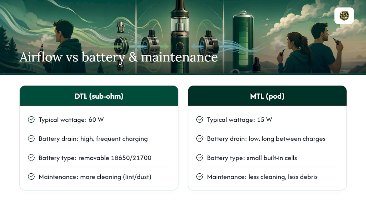 Does Airflow Setting Affect Battery Life? — overview diagram