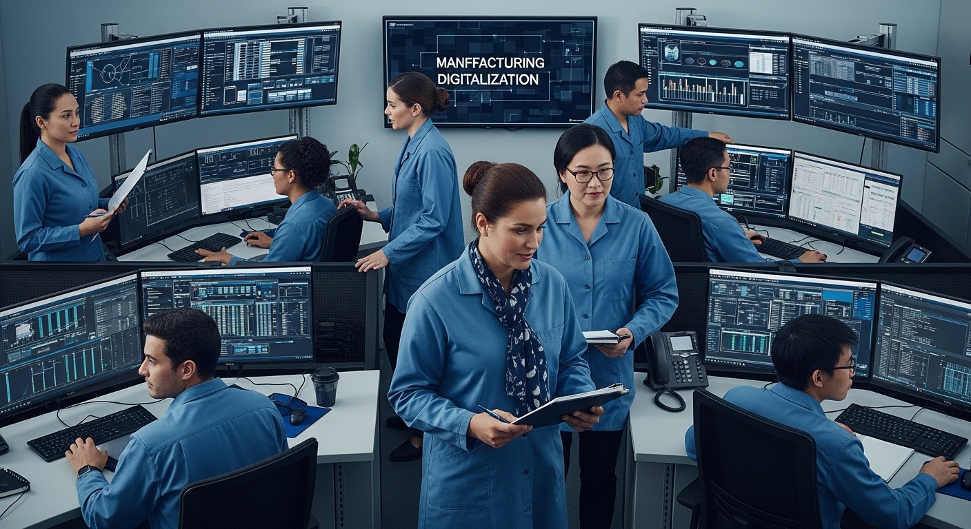 manufacturing workflow digitalization image