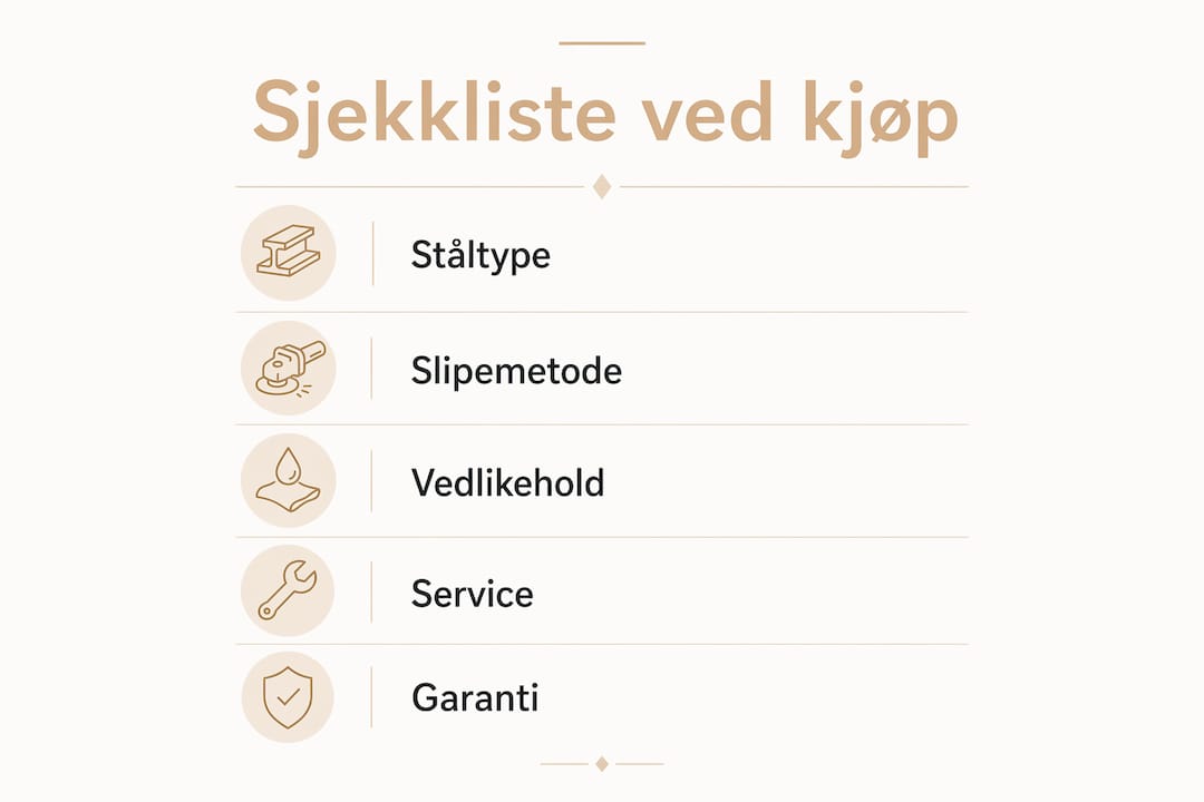 Infografikk: Husk dette når du skal kjøpe Kasumi-kniv – sjekkliste for et smart valg