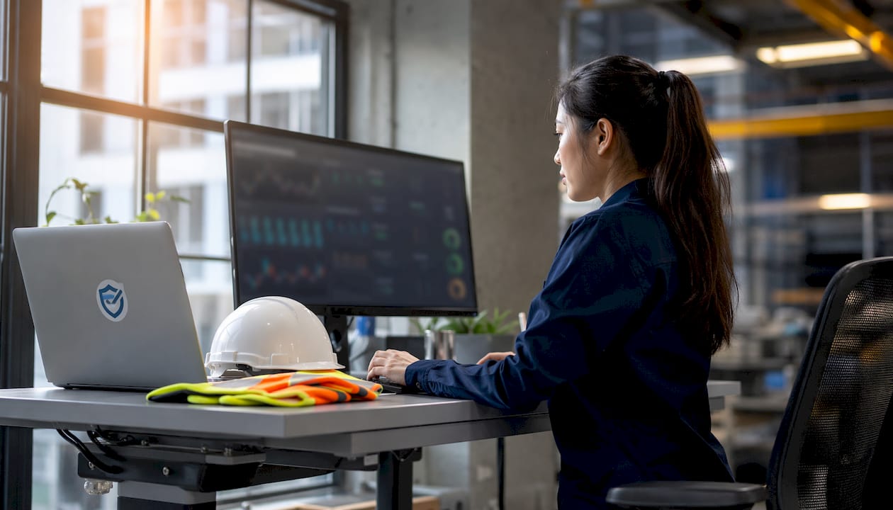 Safety analyst monitoring telemetry data
