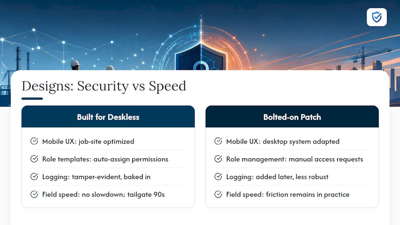 A Practitioner's View on Balancing Security and Speed in the Field — overview diagram