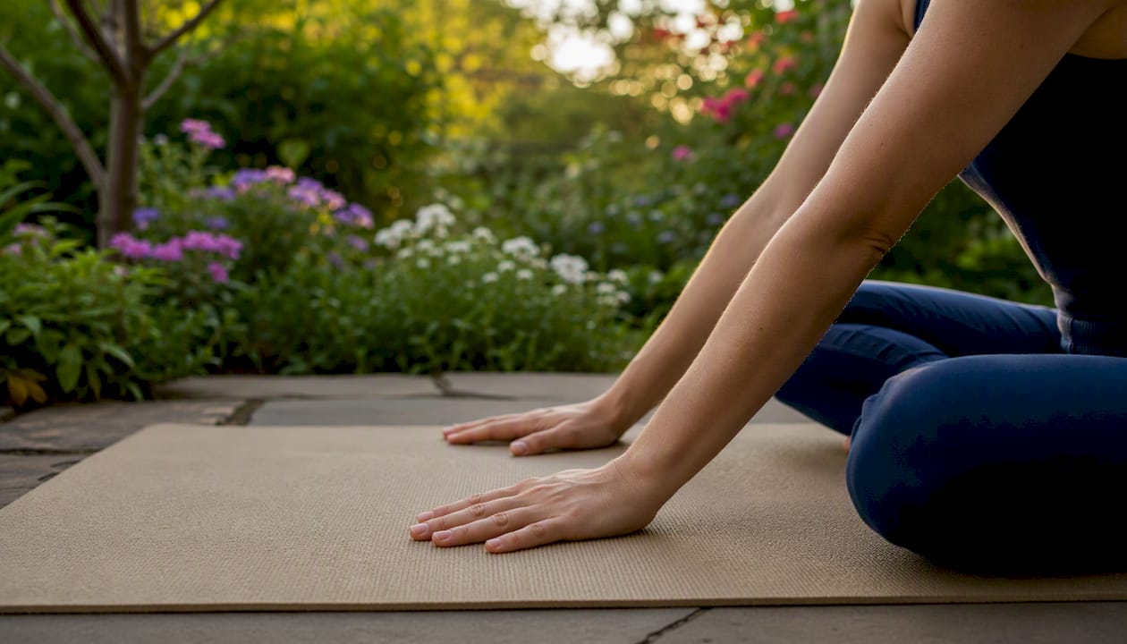 Hands practicing self-hypnosis breathing