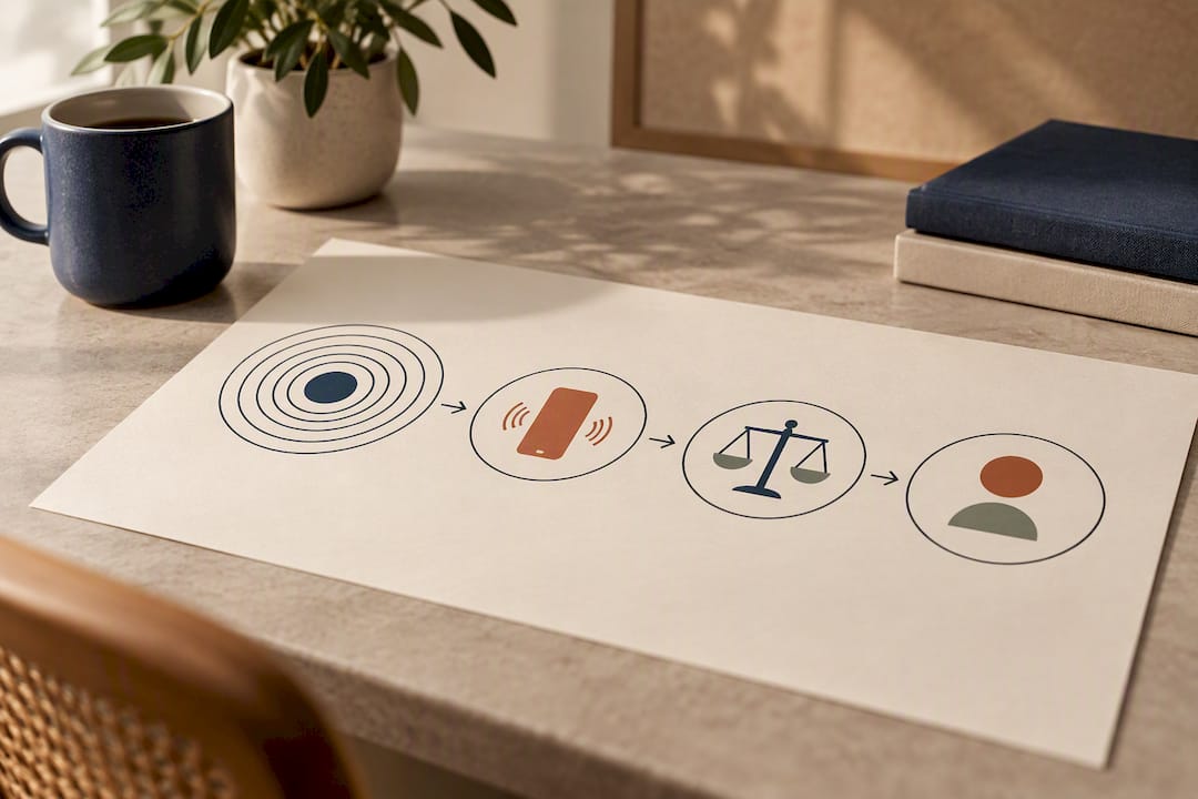 Illustration of focused visualization sequence