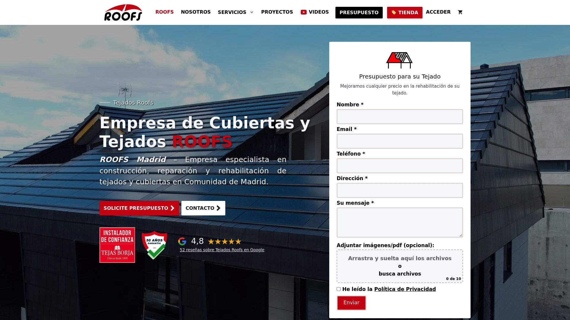 https://tejadosroofs.es