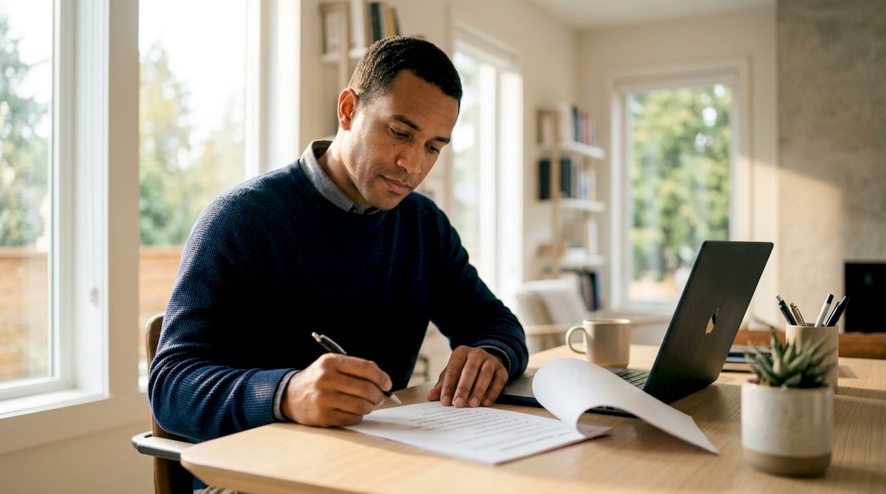 Hands holding RFP formatting checklist
