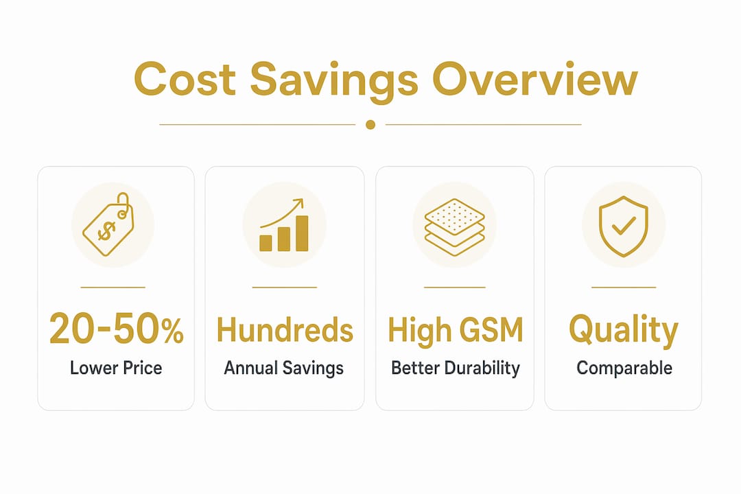 Infographic highlighting key cost and quality statistics