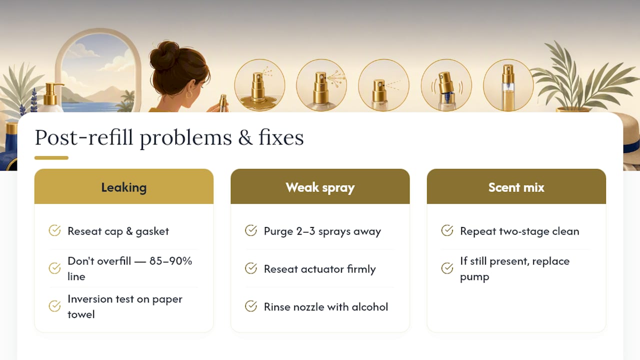 Three atomizer refill problems and fixes