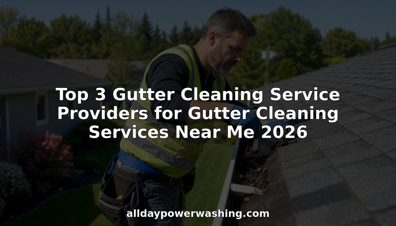 Top 3 Gutter Cleaning Service Providers for Gutter Cleaning Services Near Me 2026