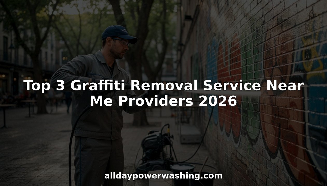 Top 3 Graffiti Removal Service Near Me Providers 2026