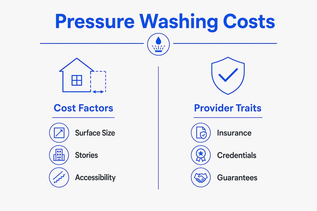 Infographic comparing cost drivers and provider traits