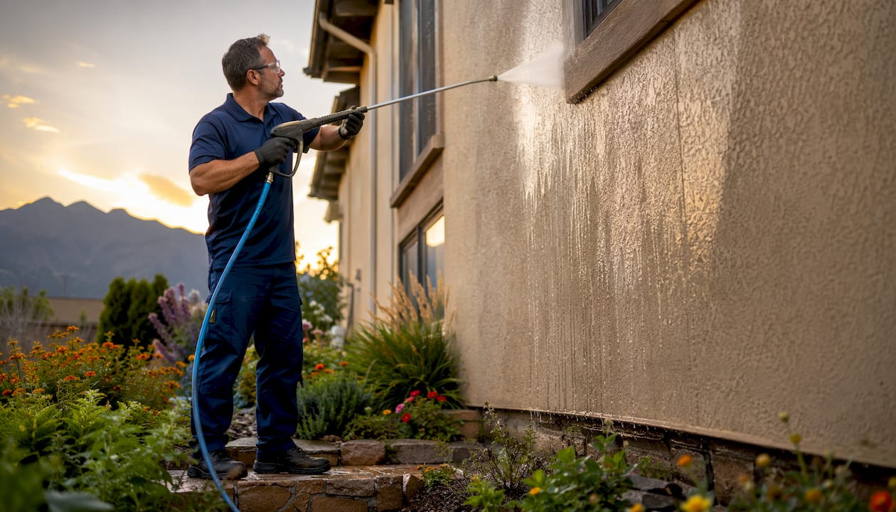 Pressure Washing a Stucco House: Colorado's Safe Guide