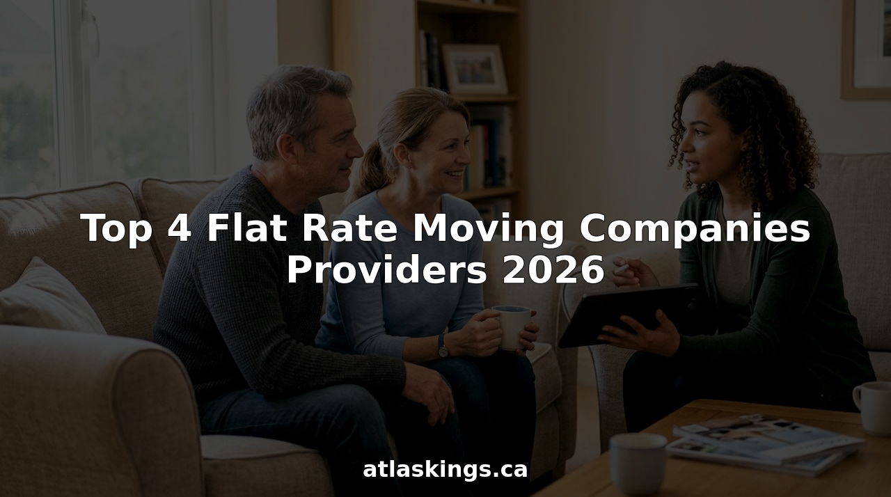 Couple consulting with moving company representative
