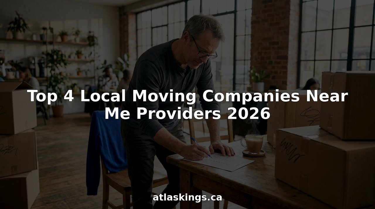 Man planning local move at kitchen table