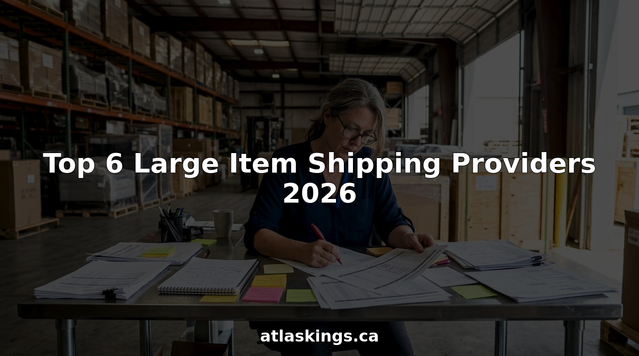 Logistics coordinator reviewing large item shipping orders