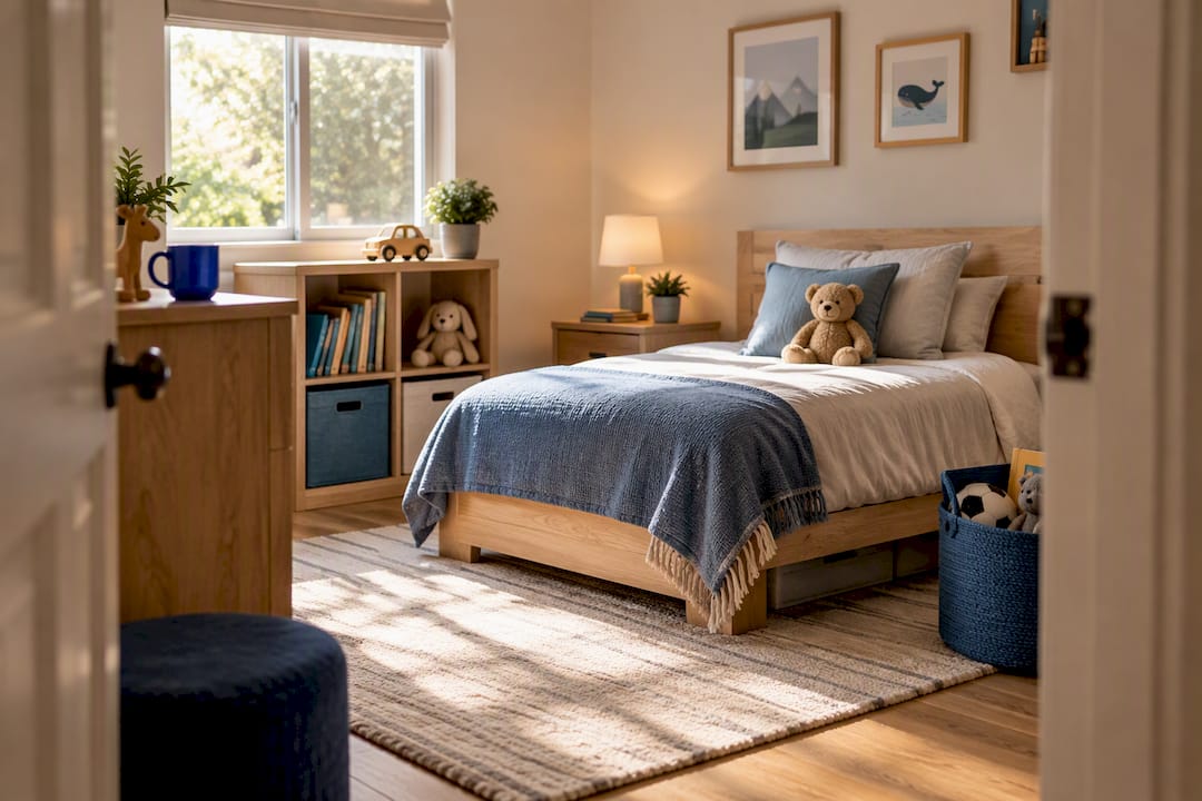 Child’s bedroom prepared for co parenting