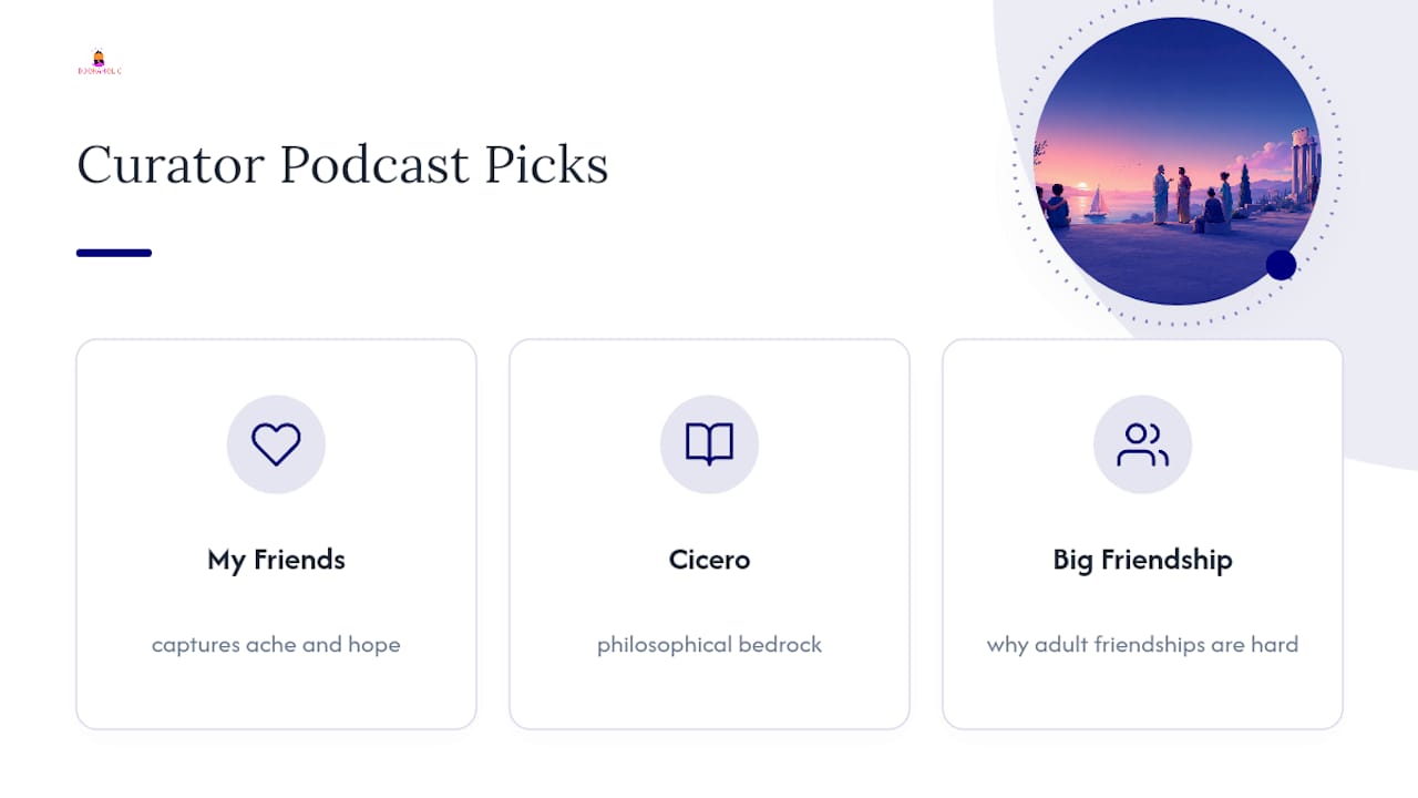 Three curated books and their friendship themes