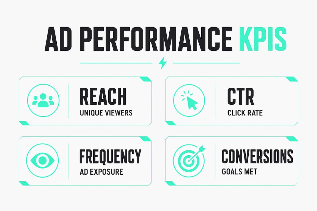 Infographic of key advertising KPIs