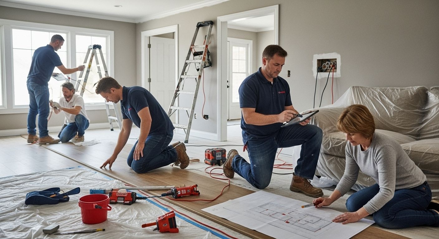 proces rekonštrukcie domu