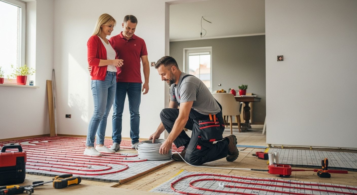 inštalácia elektrického podlahového kúrenia